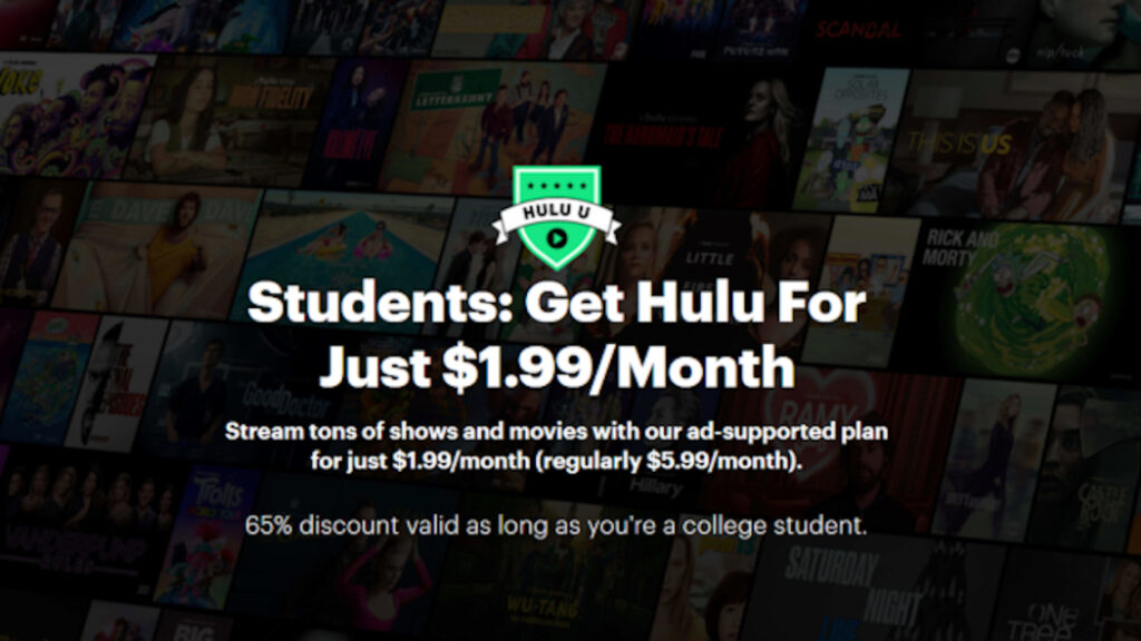 Hulu college student discount